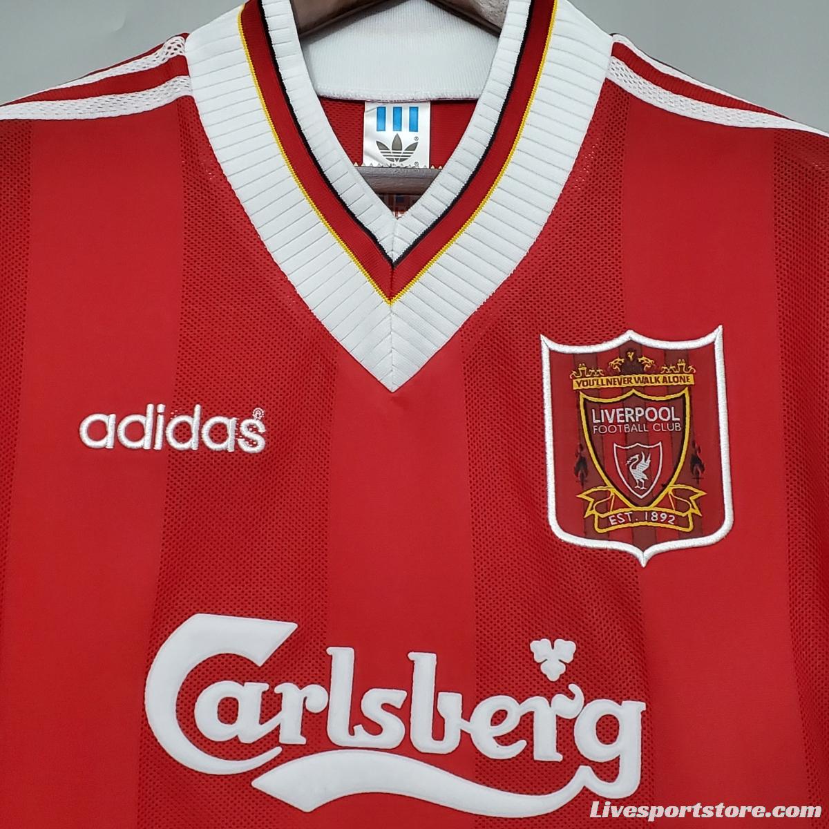 Retro 96/97 Liverpool home Soccer Jersey