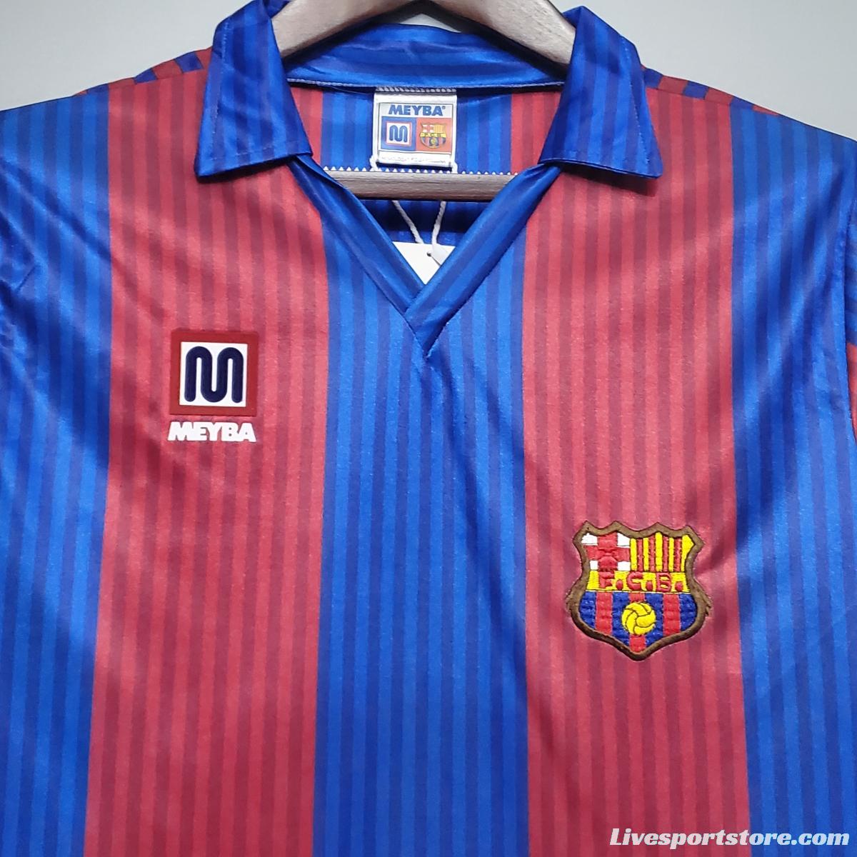 Retro Barcelona 90/91 home Soccer Jersey