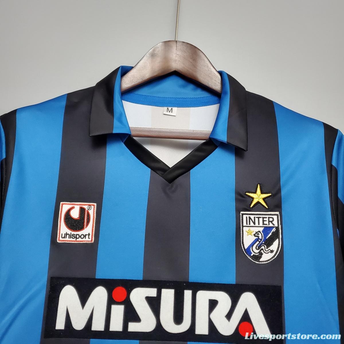 Retro 88/90 Inter Milan home Soccer Jersey