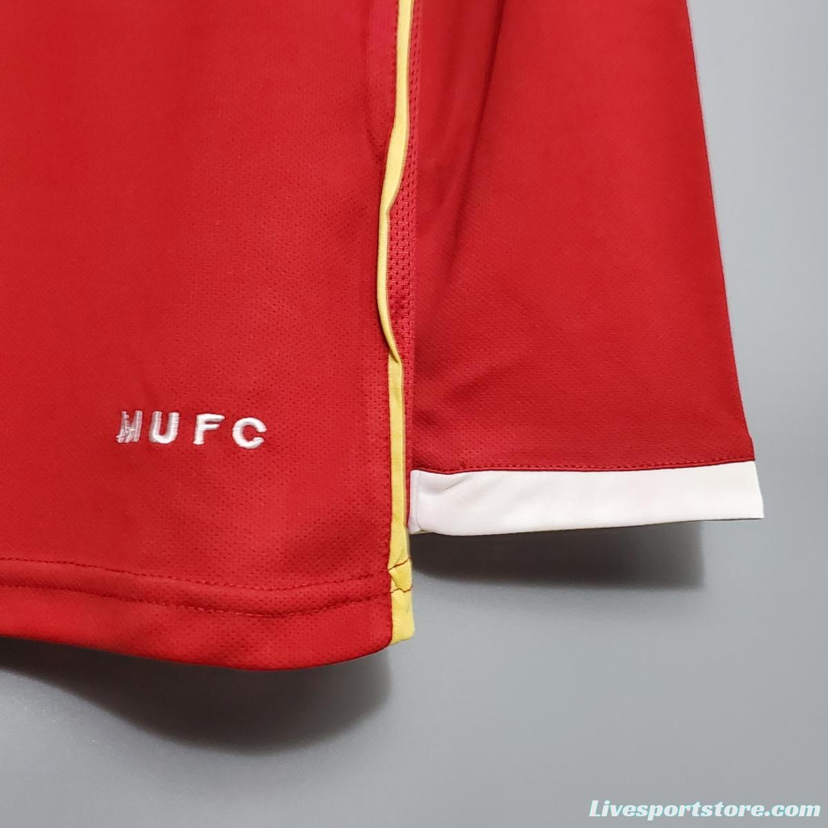 Retro 06/07 Manchester United Long sleeve home Soccer Jersey