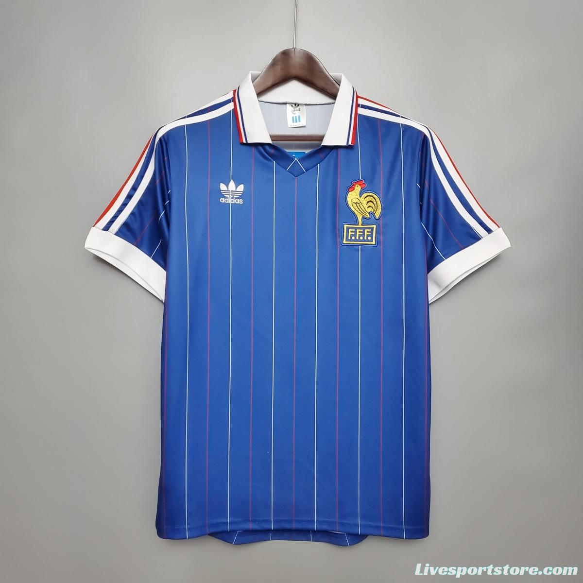 Retro France 1982 home Soccer Jersey