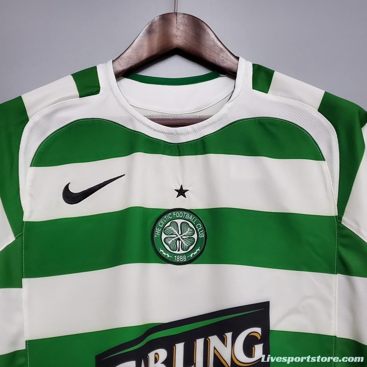 Retro 05/06 Celtic home Soccer Jersey