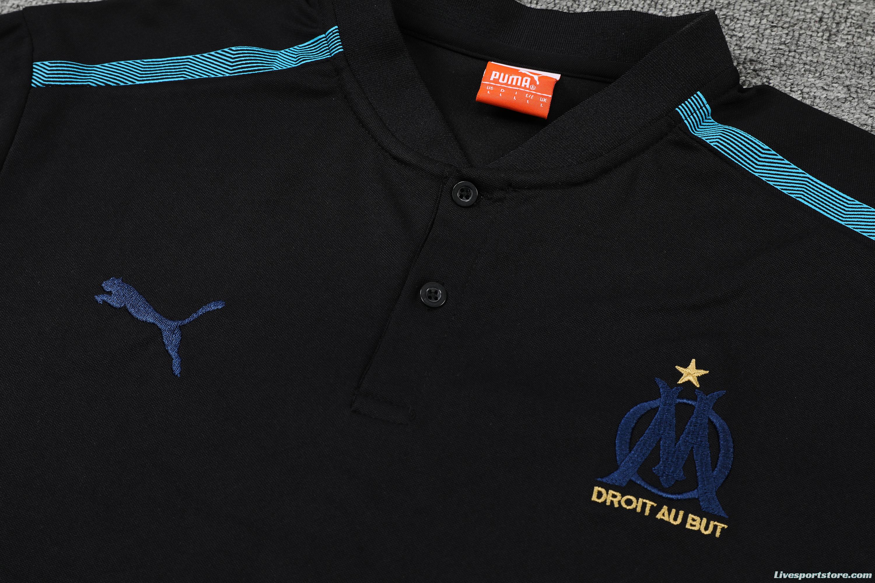 Olympique de MarseillePOLO kit Black (not supported to be sold separately)