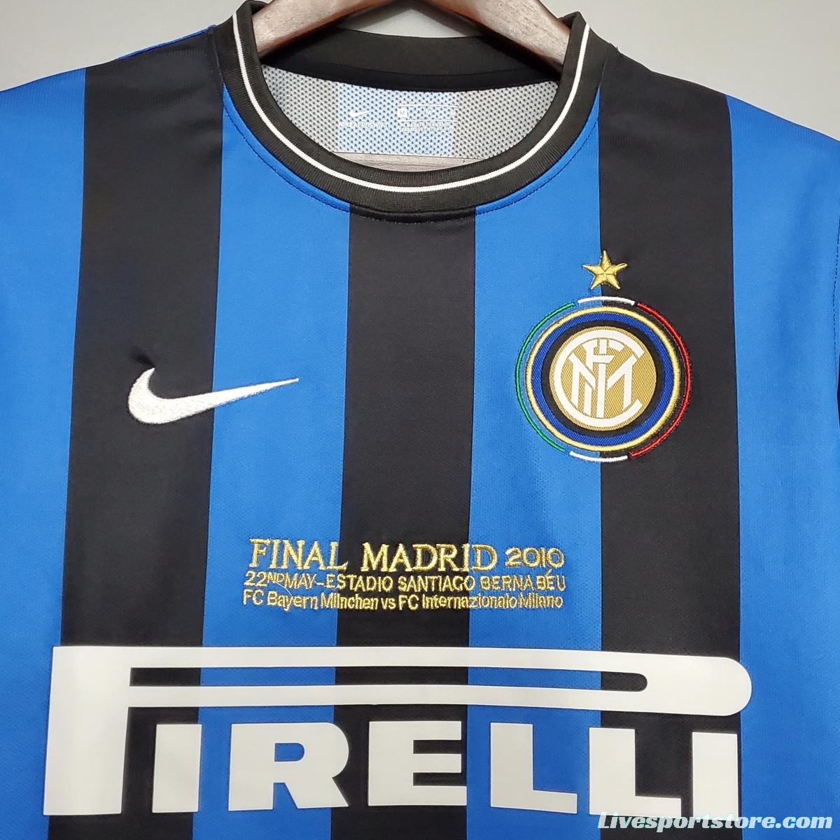 Retro 2010 Inter Milan home Soccer Jersey