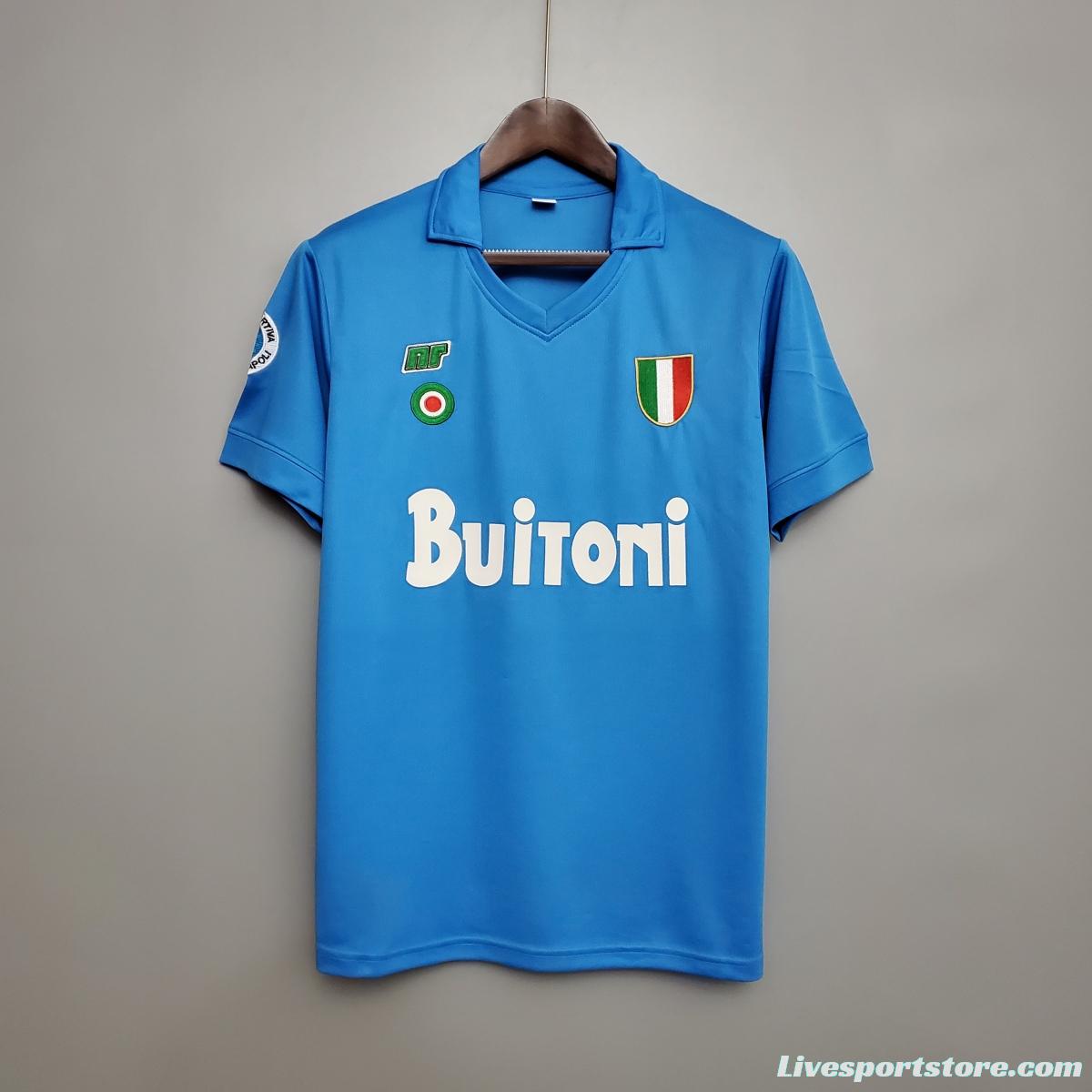 Retro Napoli 87/88 home Soccer Jersey