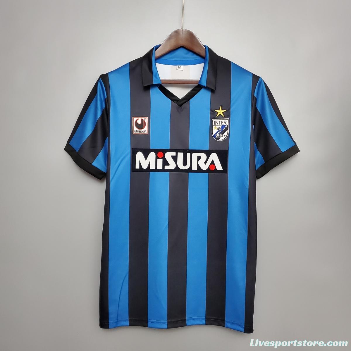 Retro 88/90 Inter Milan home Soccer Jersey