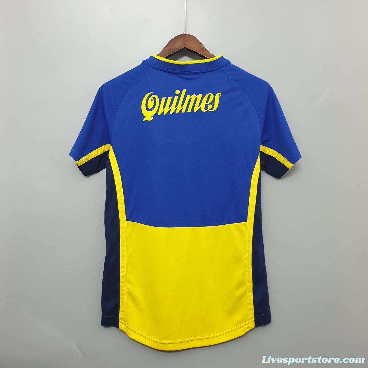 Boca Juniors 2001 retro shirt home Soccer Jersey