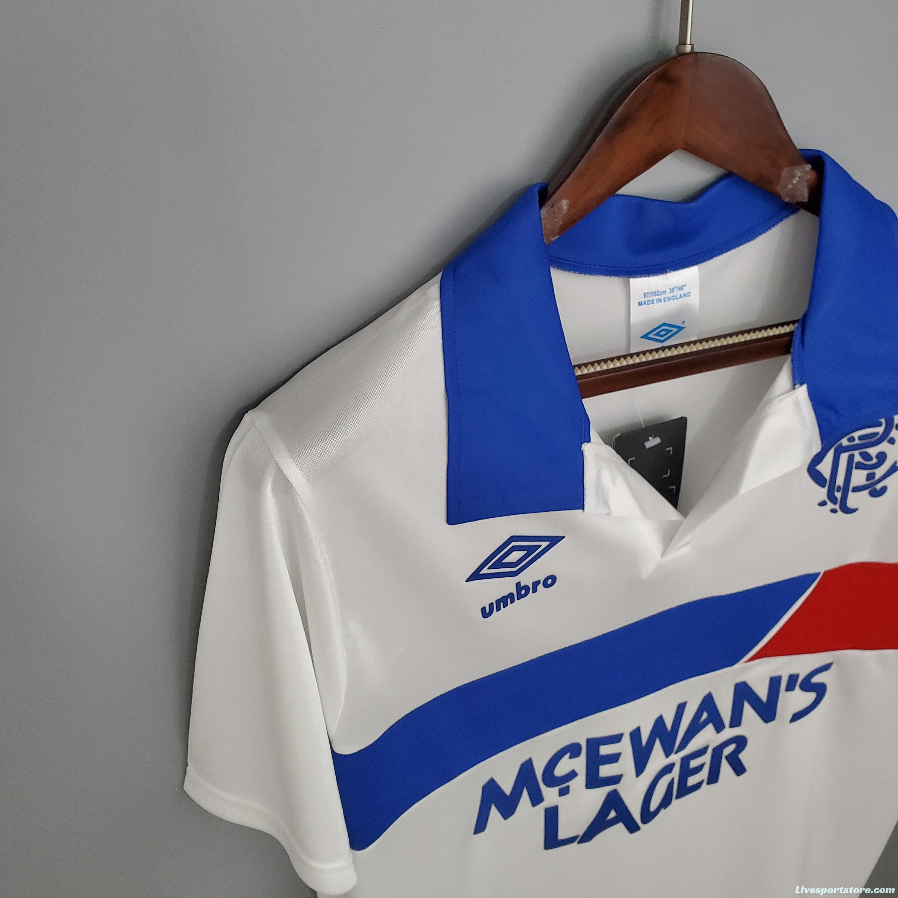 Retro Rangers 1994 away Soccer Jersey