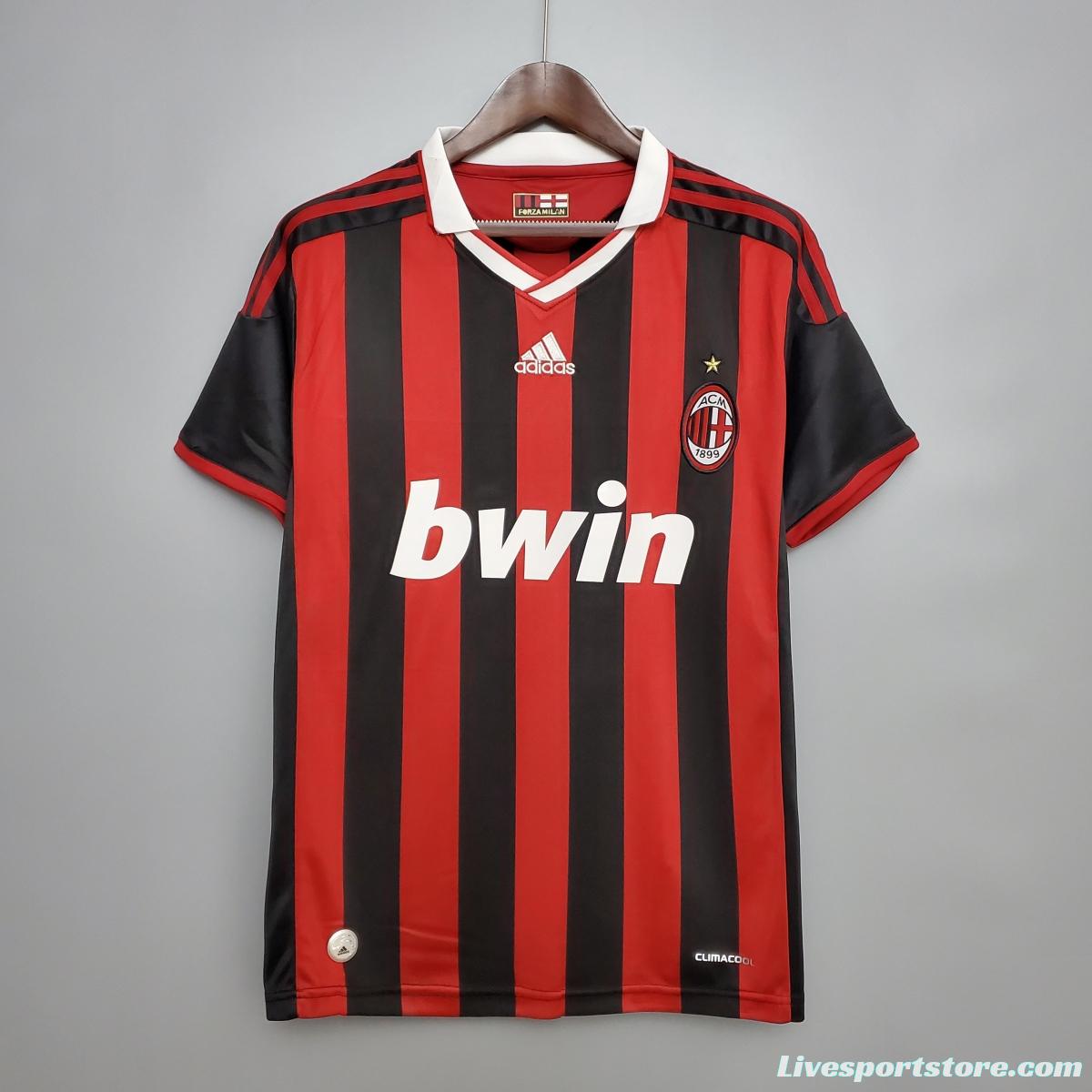 Retro 09/10 AC Milan home Soccer Jersey