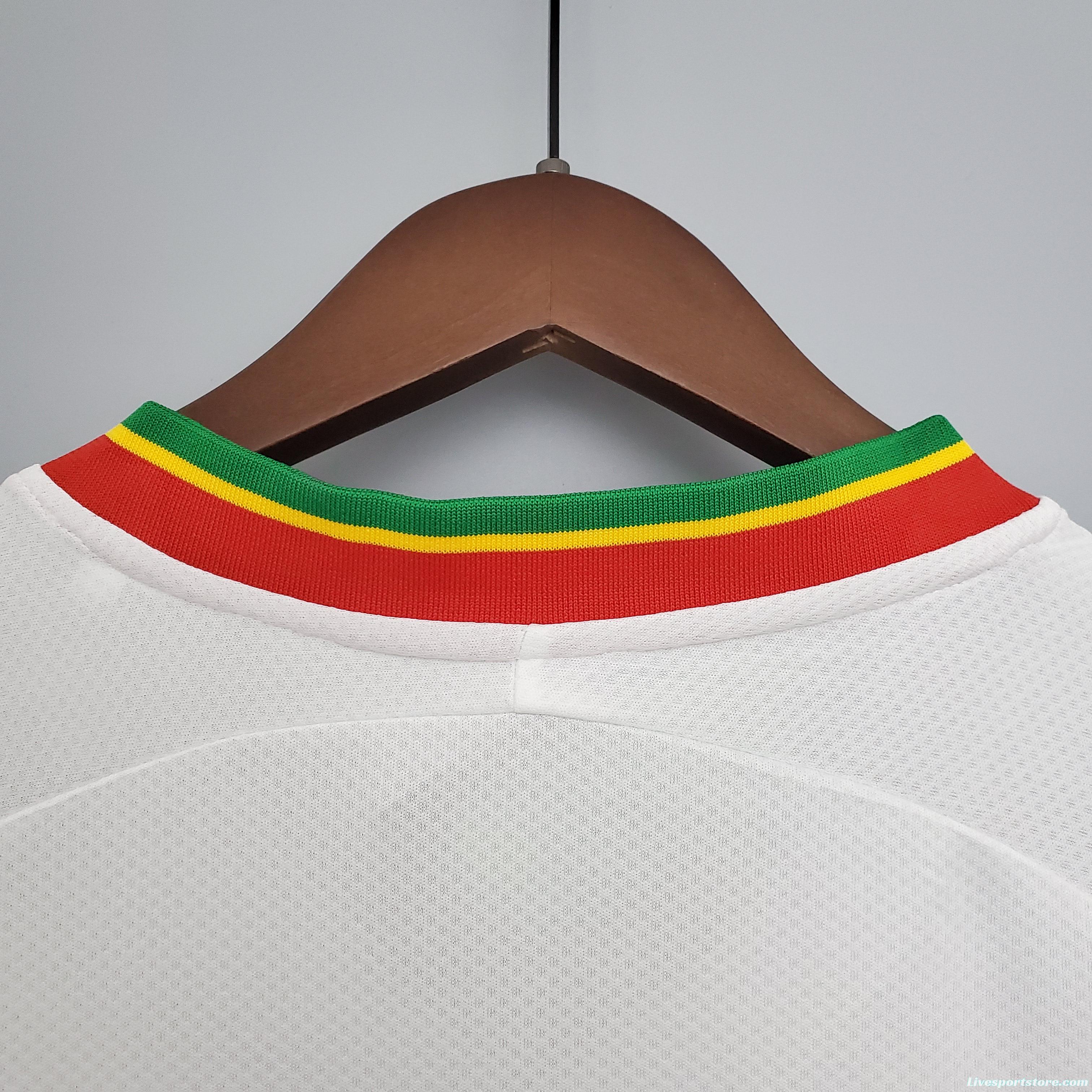 Retro 2002 Senegal white Soccer Jersey