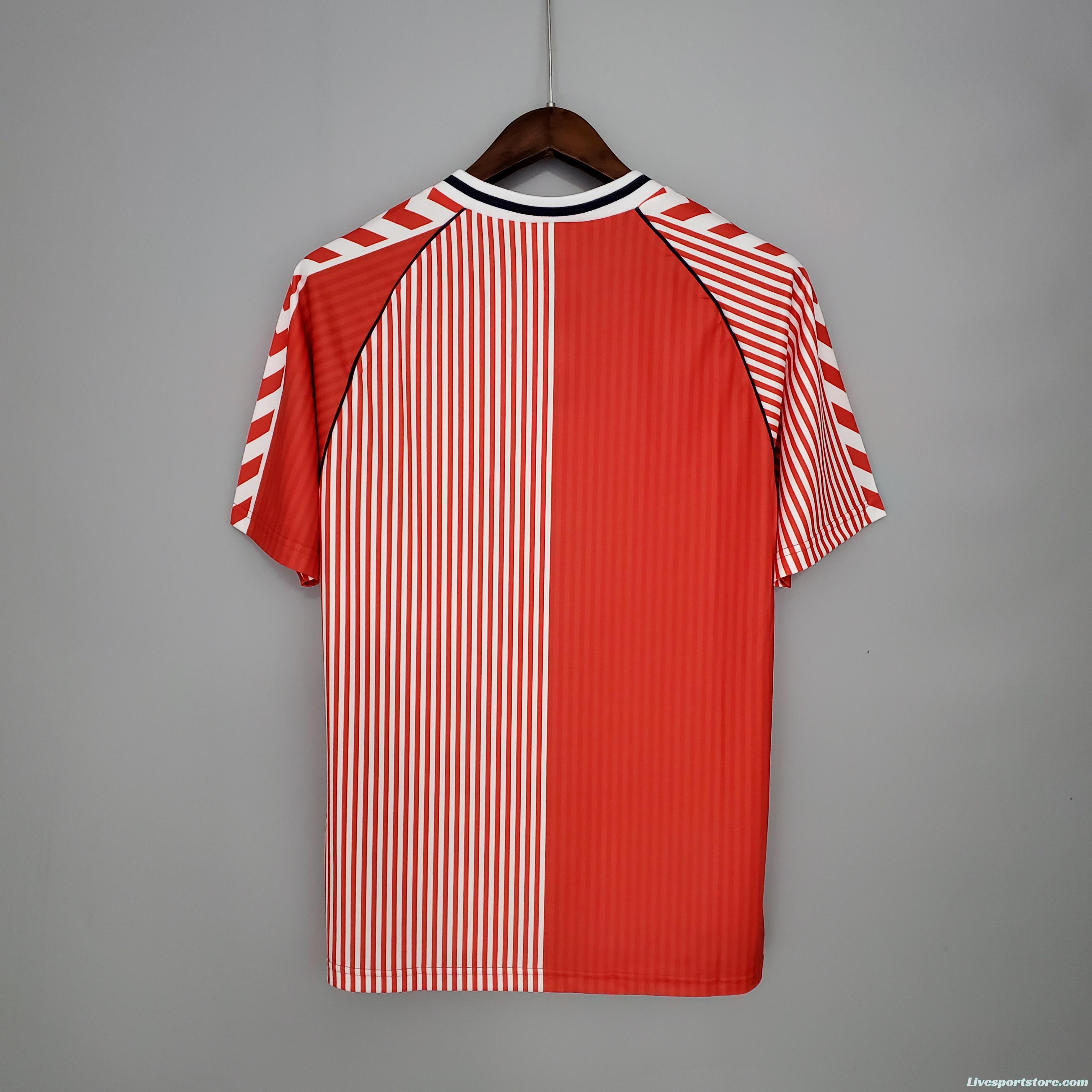 Retro Denmark 1986 home Soccer Jersey