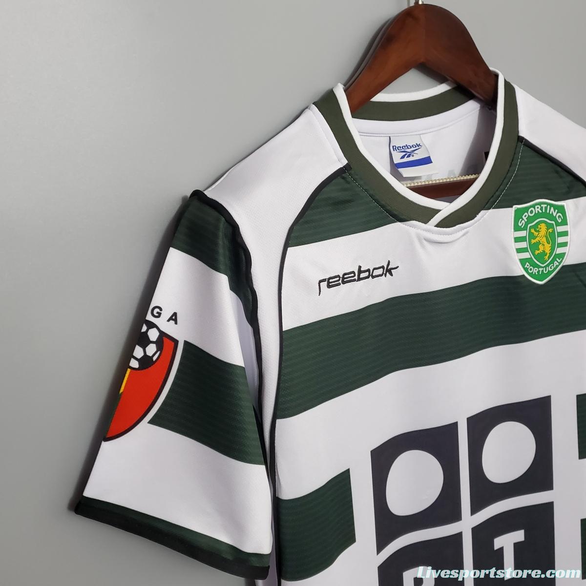 Retro Sporting Lisbon 01/03 home Soccer Jersey