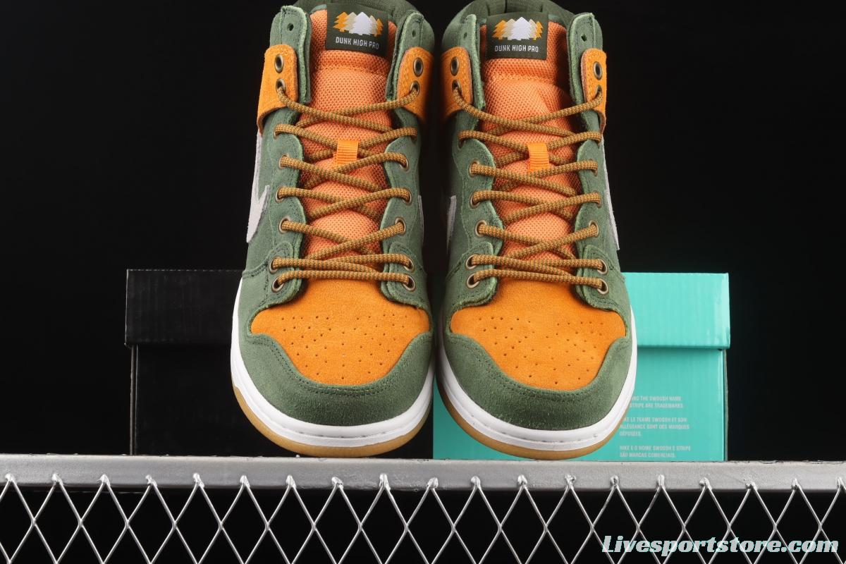 NIKE SB DUNK High Premium Homegrown autumn forest color SB buckle rebound fashion casual board shoes 839693-302