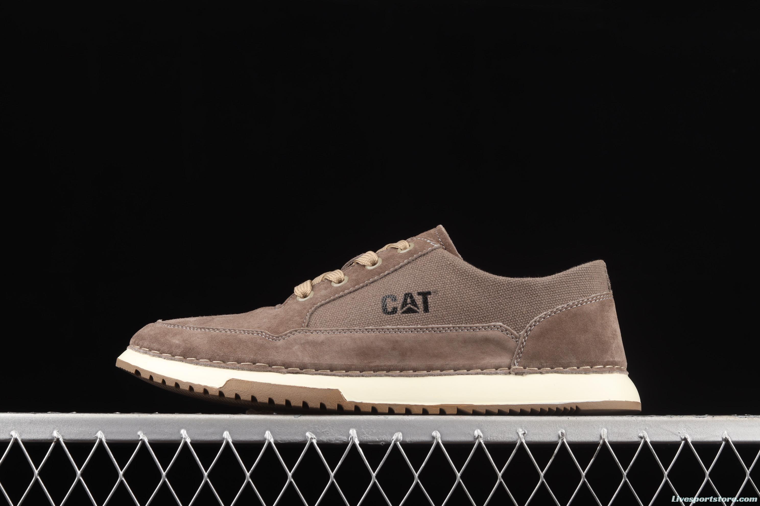 CAT FOOTWEAR/ CAT Carter 21SS autumn new vintage fashion shoes series leisure board shoes P720536 light coffee