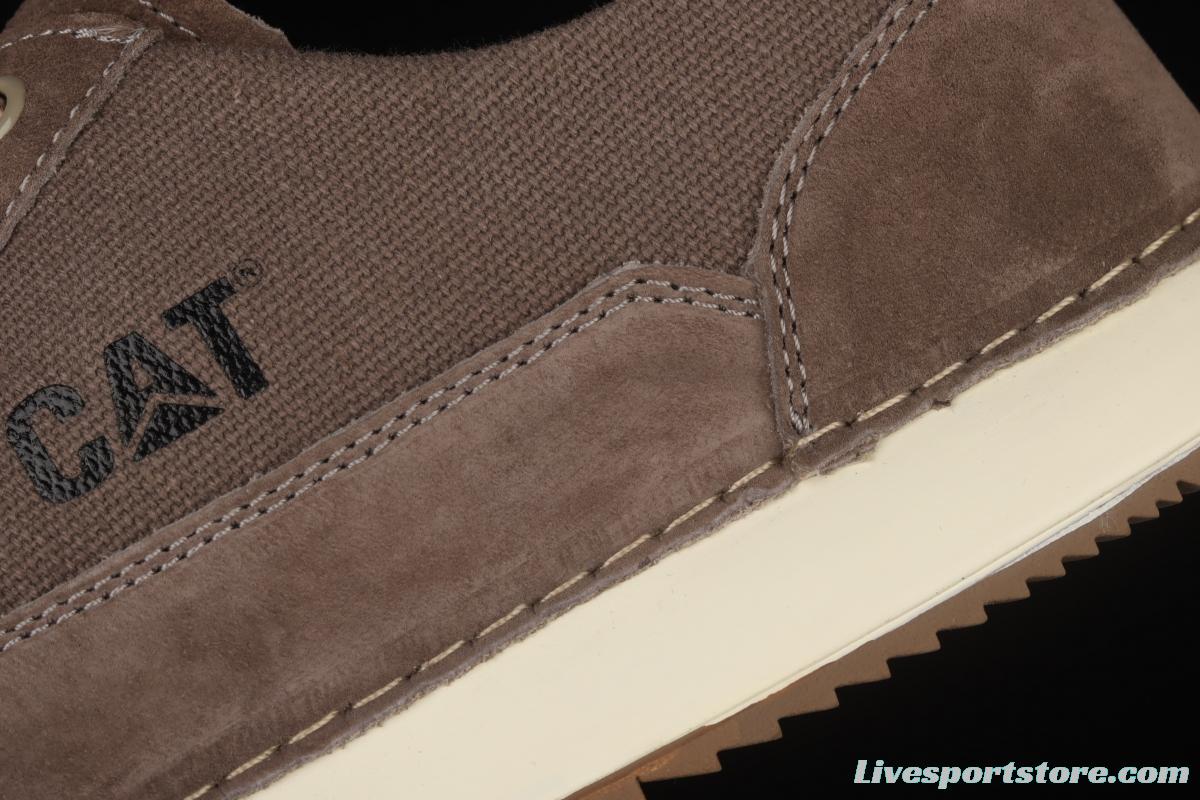 CAT FOOTWEAR/ CAT Carter 21SS autumn new vintage fashion shoes series leisure board shoes P720536 light coffee