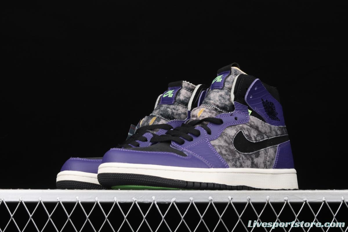 Air Jordan 1 Zoom Air CMFT BayouBoys Zion Black Purple DC2133-500