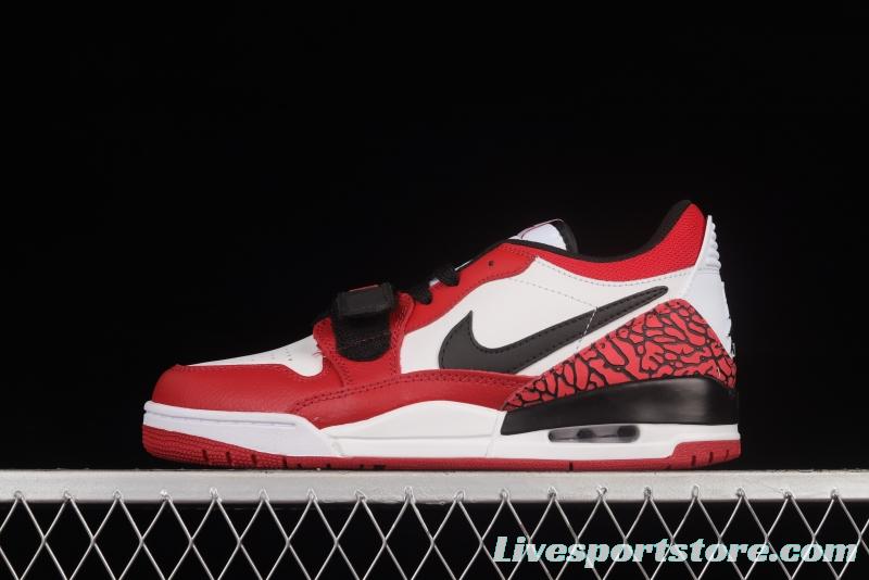 Air Jordan Legacy 312 Low AJ312 Chicago Color Matching Velcro Three-in-One Shoes CD7069-116