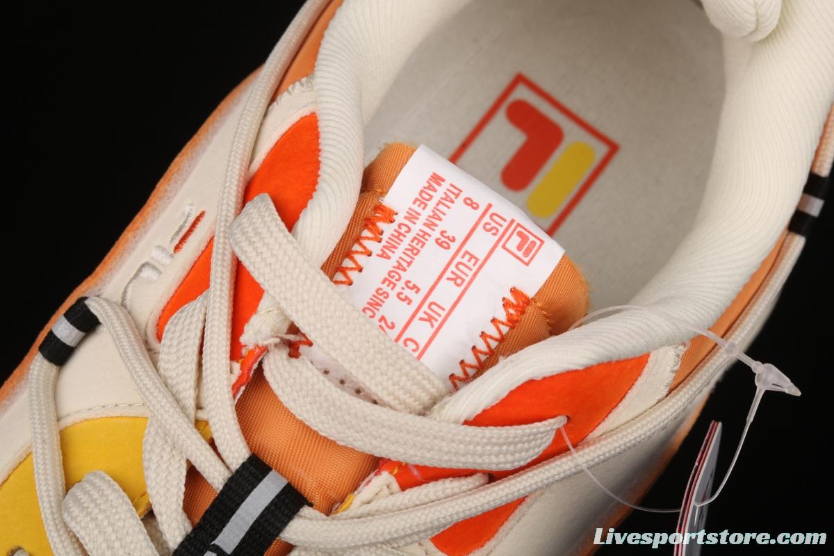 Fila Jogger spring and summer style orange soda hit color couple sports shoes T12W111108FGA