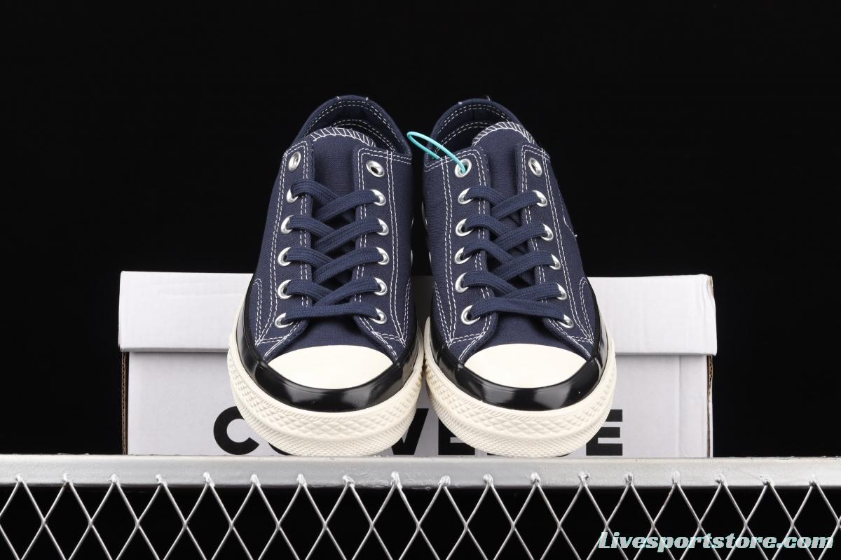 Fragment x Moncler x Converse 1970 S Fujiwara Hiroshi Fujiwara Tripartite name Classic low-top canvas shoes 172323C