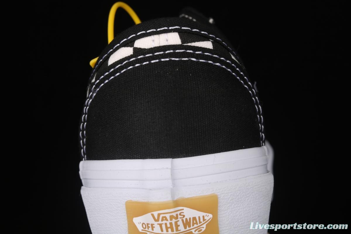 Vans Style 36 black and white checkerboard low upper board shoes sports shoes VN0A3MVL42E