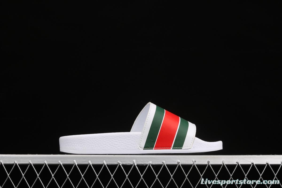 Gucci summer trend couple casual slippers white, green and red