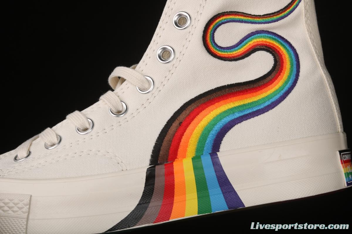 Converse Pride Chuck 70 rainbow color fashionable canvas shoes 170821C