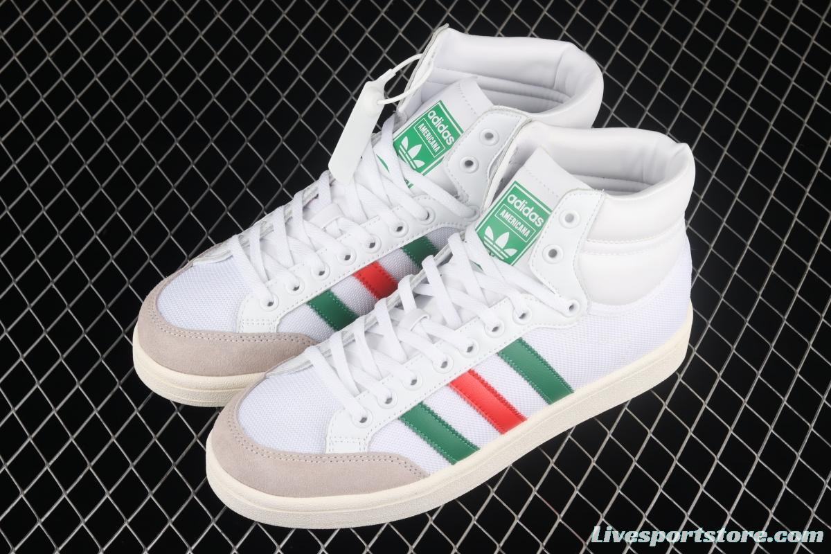 Adidas Originals Americana Hi EF2805 clover breathable fabric face campus wind high upper board shoes