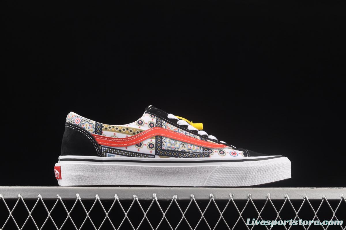 Vans Style 36 Moroccan style theme series high top leisure sports board shoes VN0A54F6687