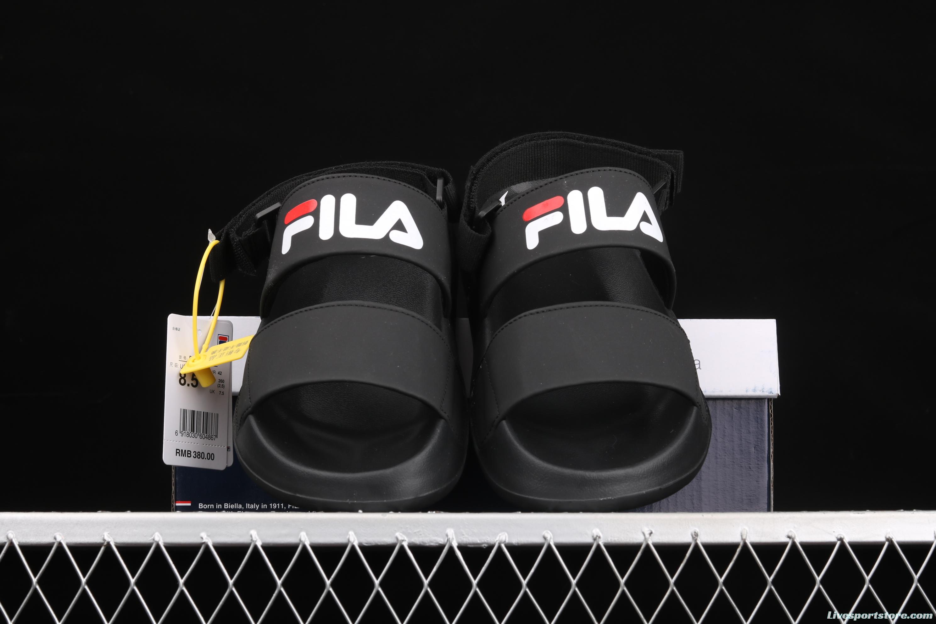 FILA's new summer beach Velcro sandals F12M034518FBK