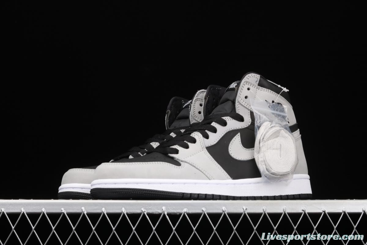 Air Jordan 1 High Gao Bang Gray Panda 555088-035