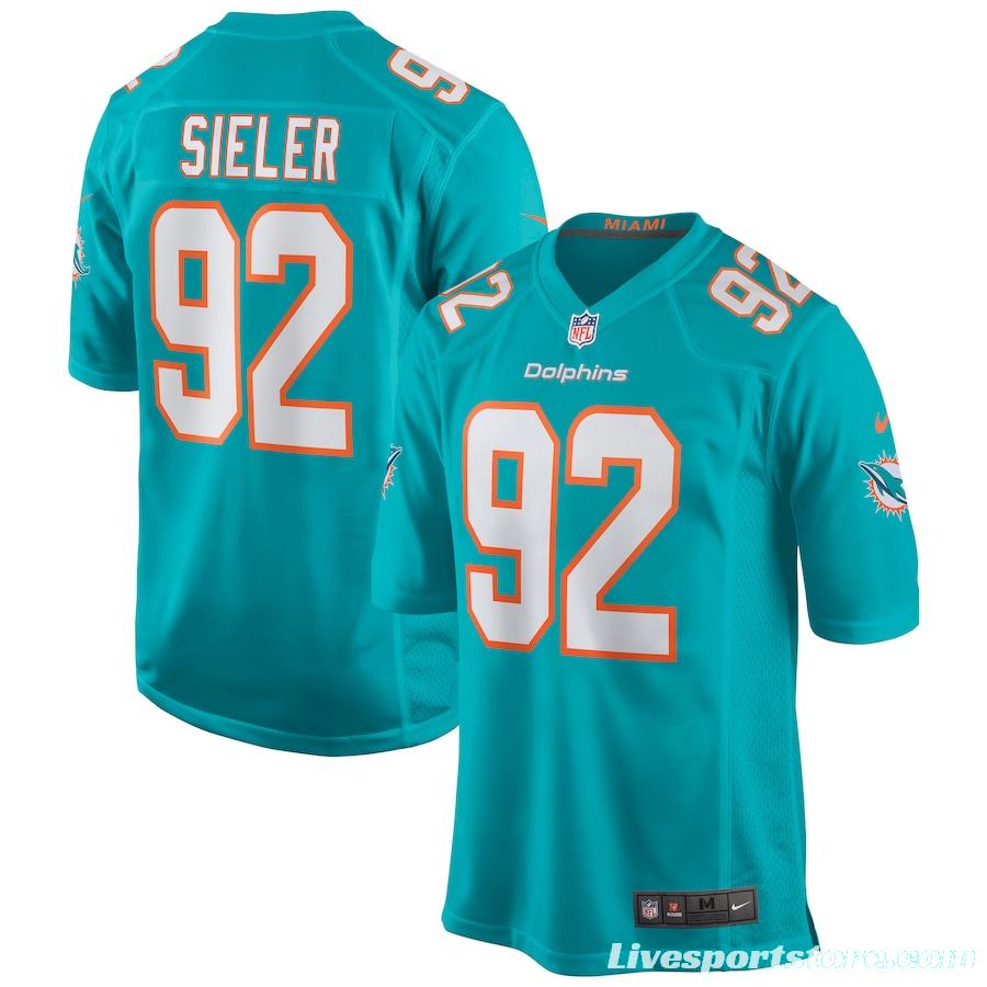 Men's Zach Sieler Aqua Player Limited Team Jersey