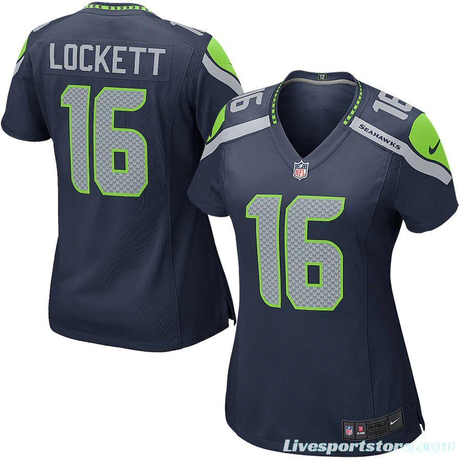 Women's Tyler Lockett Navy Player Limited Team Jersey