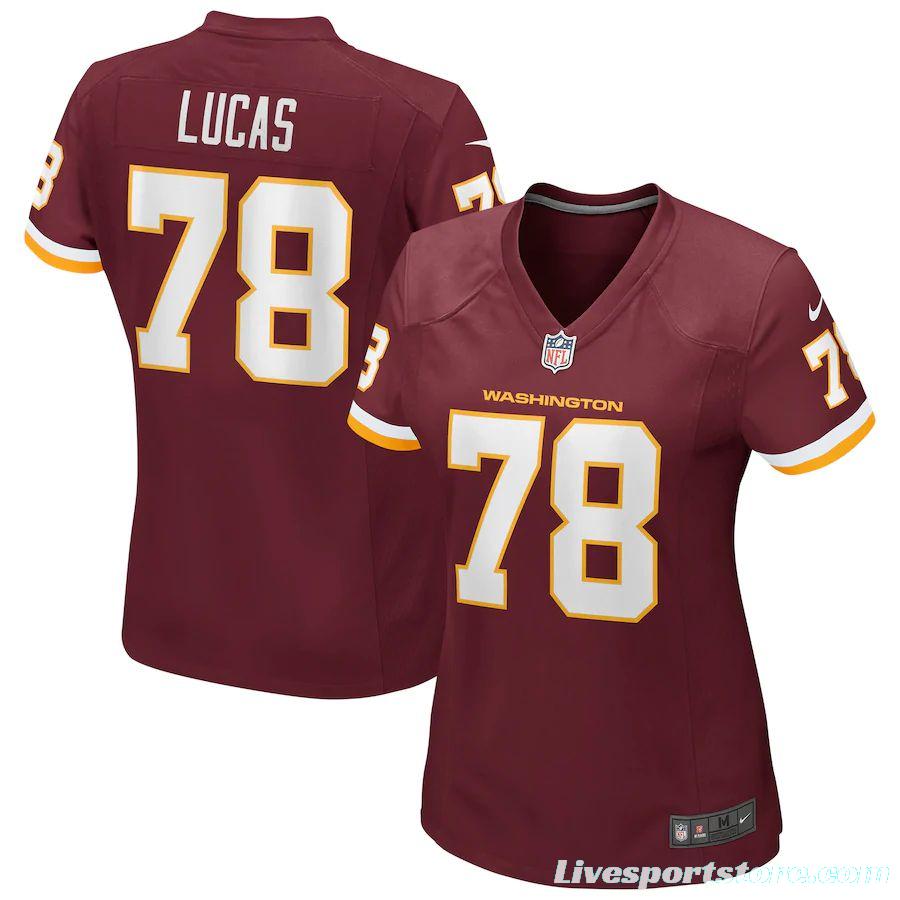 Women's Cornelius Lucas Burgundy Player Limited Team Jersey