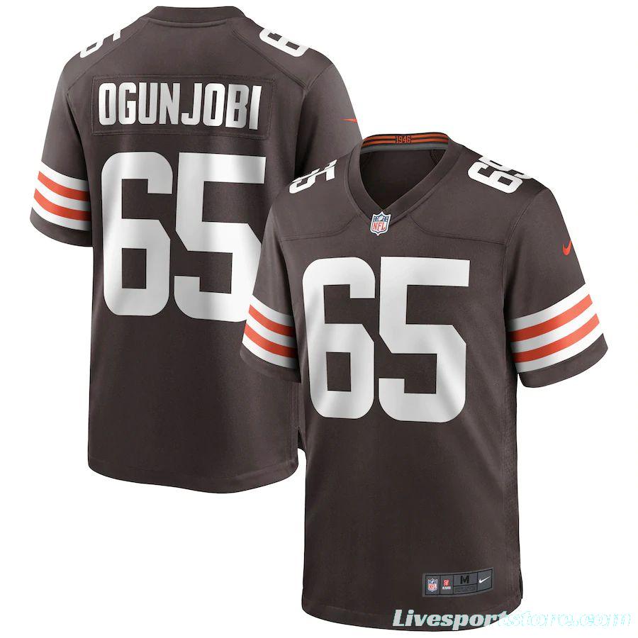 Men's Larry Ogunjobi Brown Player Limited Team Jersey