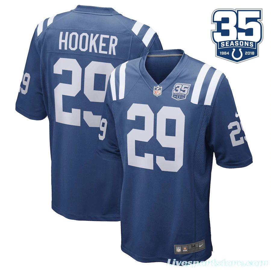 Men's Malik Hooker Royal 35th Season Player Limited Team Jersey