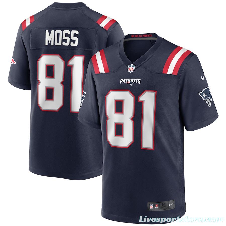 Men's Randy Moss Navy Retired Player Limited Team Jersey