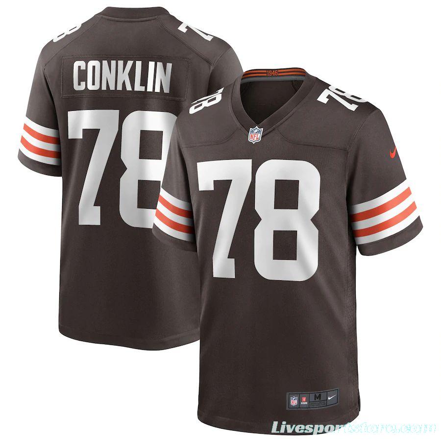 Men's Jack Conklin Brown Player Limited Team Jersey