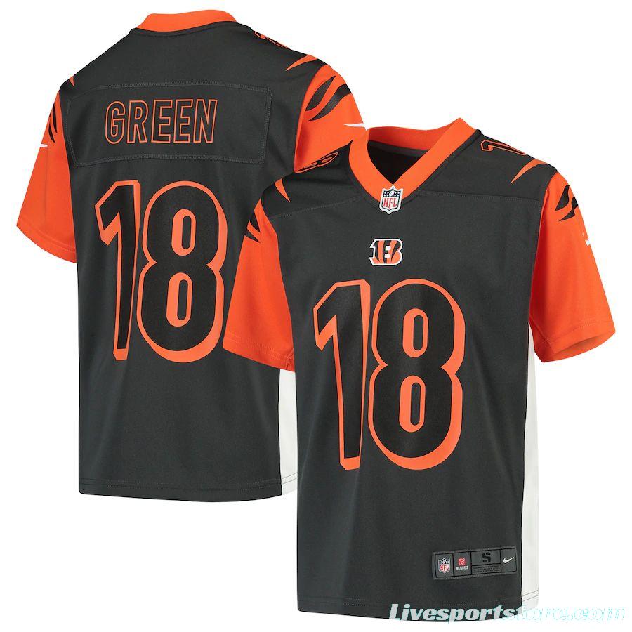 Youth A.J. Green Anthracite Inverted Player Limited Team Jersey