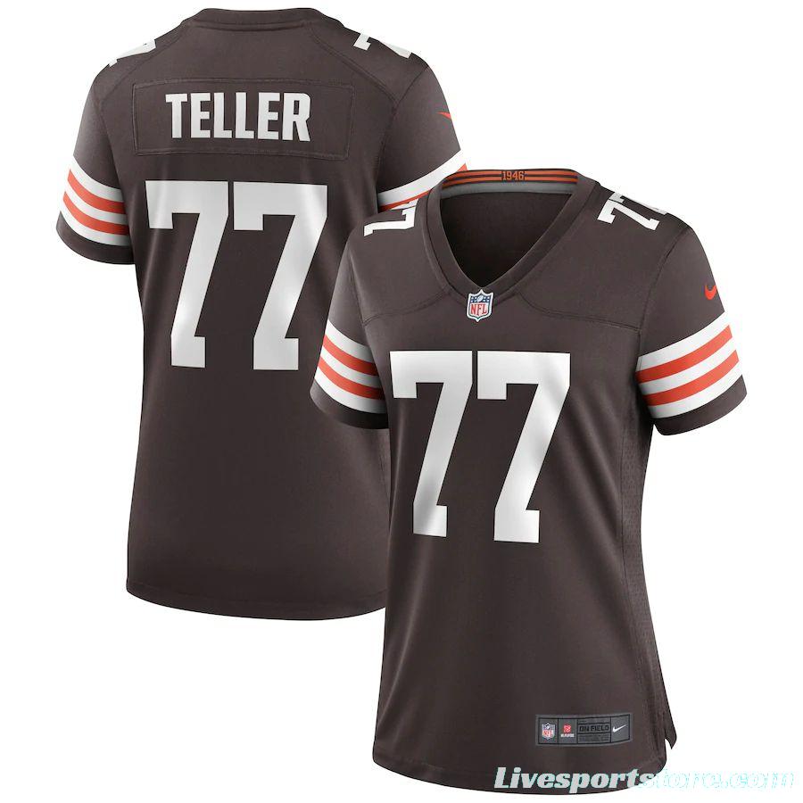 Women's Wyatt Teller Brown Player Limited Team Jersey