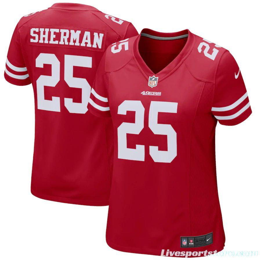 Women's Richard Sherman Scarlet Player Limited Team Jersey