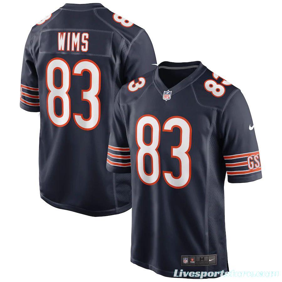 Men's Javon Wims Navy Player Limited Team Jersey