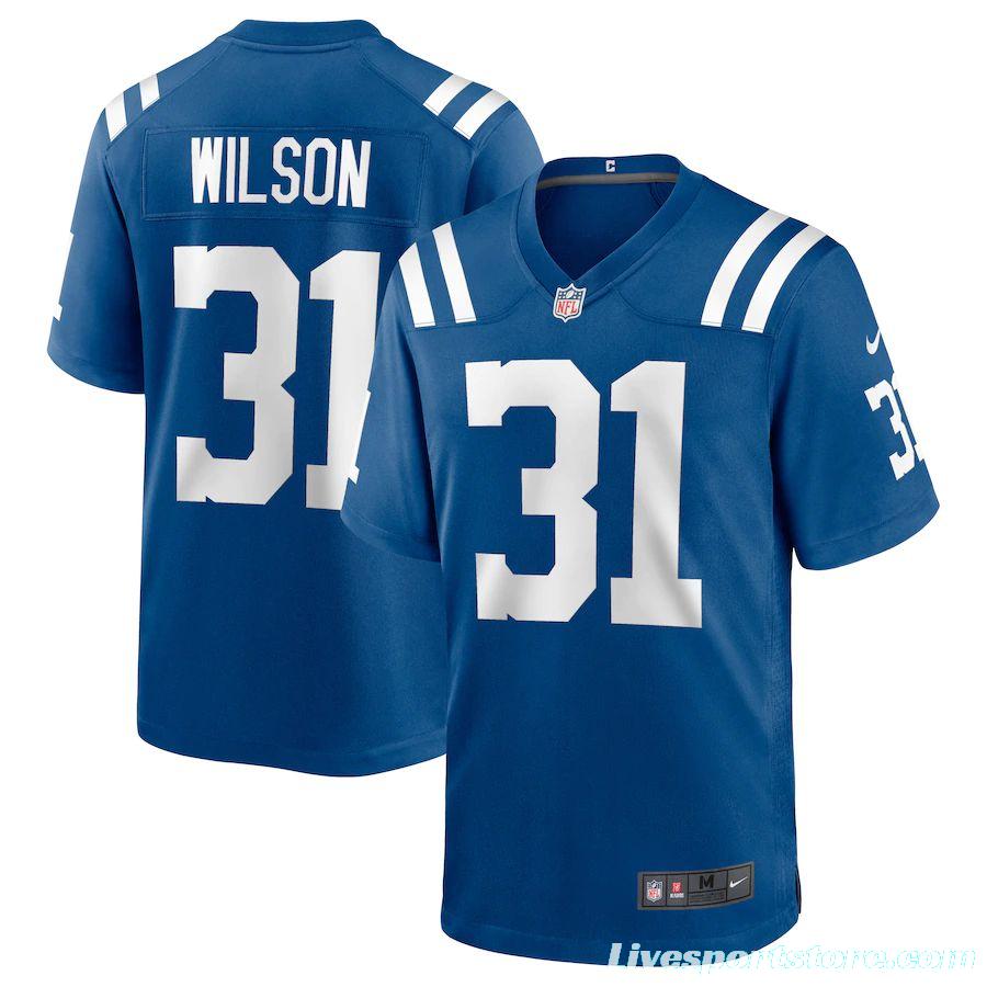 Men's Tavon Wilson Royal Player Limited Team Jersey