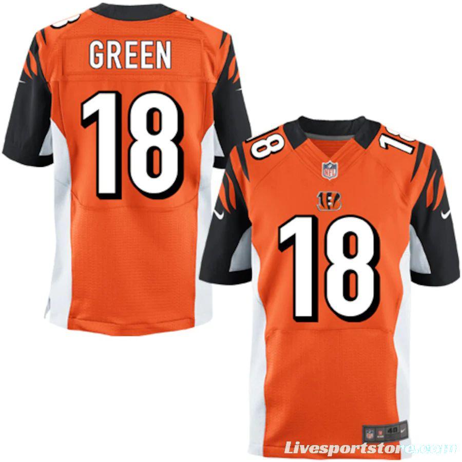 Men's AJ Green Orange Player Elite Team Jersey