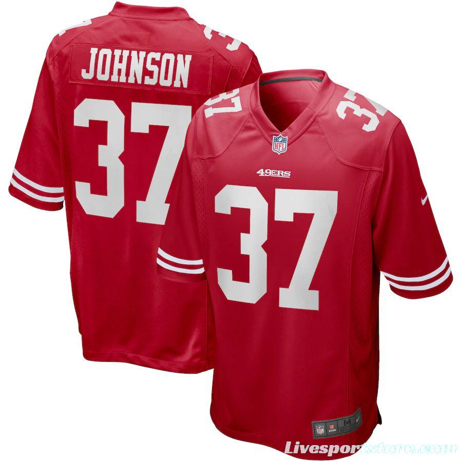 Men's Jimmy Johnson Scarlet Retired Player Limited Team Jersey