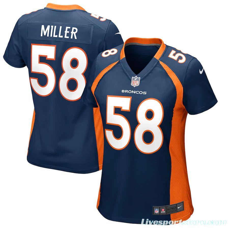 Women's Von Miller Navy Player Limited Team Jersey