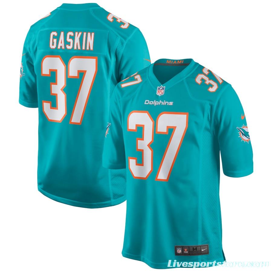 Men's Myles Gaskin Aqua Player Limited Team Jersey