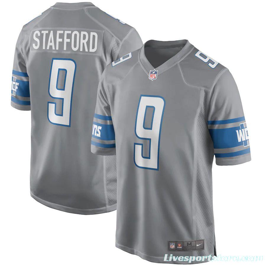 Men's Matthew Stafford Silver Alternate Player Limited Team Jersey