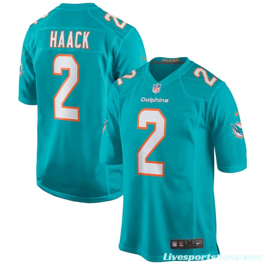 Men's Matt Haack Aqua Player Limited Team Jersey