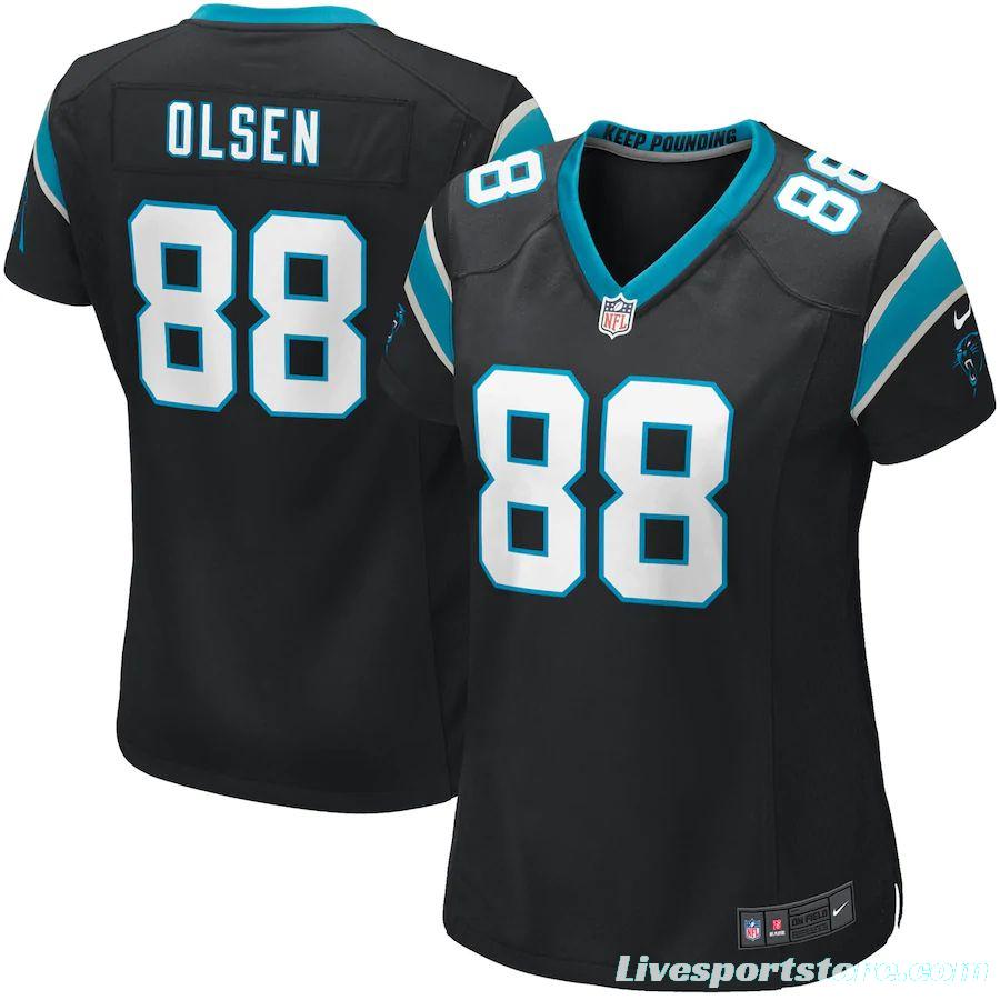 Women's Greg Olsen Black Player Limited Team Jersey