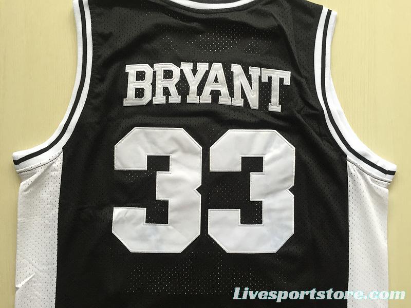 Kobe Bryant 33 Lower Merion High School Black Basketball Jersey